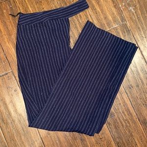 Black striped dress pants